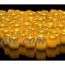 LED Lighted Flickering Votive Style Flameless Candles - Banberry Designs - Box of 96 - Wedding Decorations - Faux Candles - Flameless Candle Set - Centerpieces   